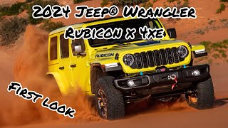 FIRST LOOK 2024 Jeep® Wrangler Unlimited Rubicon X 4xe [upl. by Anyt243]