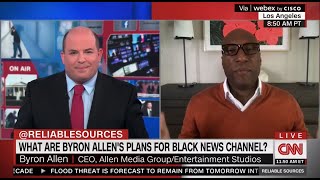 Byron Allen Talks Buying Black News Channel TheGrioTV HBCU Football amp The Weather Channel on CNN [upl. by Etyak]