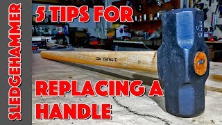 How To Replace A Sledgehammer Or Maul Handle 5 Tips [upl. by Yecaj]