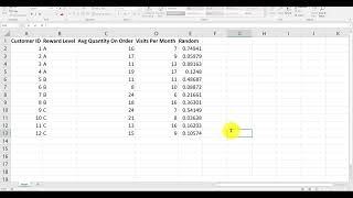 Stratified Sampling in Microsoft Excel [upl. by Ykceb]