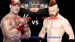 WWE  Royal Rumble  US CHAMPIONSHIP  John Cena vs Sheamus Trampoline [upl. by Zile]