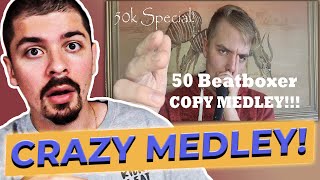 COLAPS REACTS  Remix  Copy Medley  50 Beatboxers [upl. by Grider]