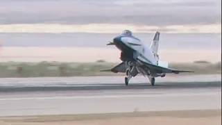 X31 Enhanced Fighter Maneuverability Aircraft in Flight over the Mojave Desert [upl. by Nyrat]