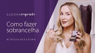 Como fazer a Sobrancelha com Claudia Leitte  Eudora [upl. by Wallas688]