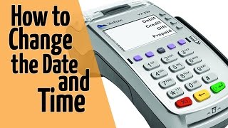 Verifone VX520 Instructions  How To Change the Date and Time [upl. by Eudocia]