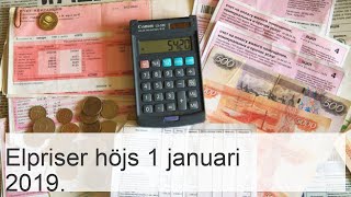 Elpriser från 1 januari 2019 för hushåll [upl. by Arvid]