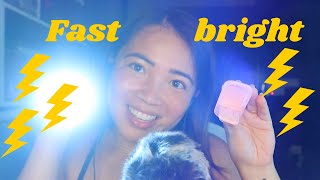 ASMR Light Triggers Fast amp Bright asmrlighttriggers ⚡️✨💤🔦 [upl. by Adnohsad691]