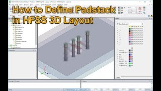 How to Define Padstack in HFSS 3D Layout [upl. by Nary]