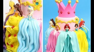 Princess Dresses Cake Idea by Cakes StepbyStep [upl. by Leeanne359]