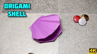 Origami Shellfish  Origami Shell  Origami Tutorial  Paper craft [upl. by Kristoffer]