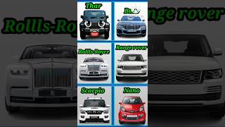 Mahindra Thar vs Range rover  ine donon ka full competitionfactscompetition shorts [upl. by Aiak328]