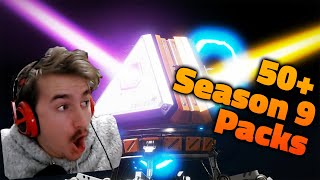 OPENING 50 APEX PACKS IN SEASON 9 APEX LEGENDS [upl. by Eneroc518]