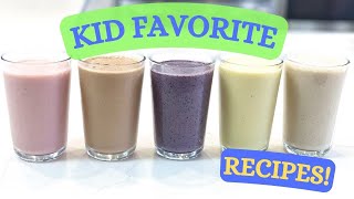 5 Healthy Smoothie Recipes for Kids [upl. by Kirwin]