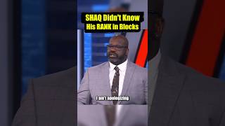 SHAQ Didnt Know His RANK in Blocks [upl. by Gnanmos853]