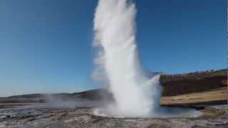 Geyser Strokkur on Iceland [upl. by Aicile]