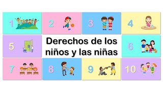 Derechos de los niños y las niñas DIAPOSITIVAS INTERACTIVAS en Power Point [upl. by Ahsenyt281]