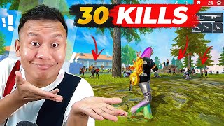 30 Kills Op Solo Vs Squad Gameplay with Golden Sakura S01 😱 Tonde Gamer  Free Fire Max [upl. by Noyr]