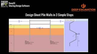 DeepEX Cofferdam Design Sheet Pile Walls in 3 Steps [upl. by Ynomrah]