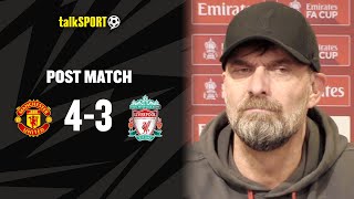 CONGRATS TO MAN UTD 😱 Jurgen Klopp Is GUTTED After Liverpool CRASH OUT Of The FA Cup [upl. by Renita]