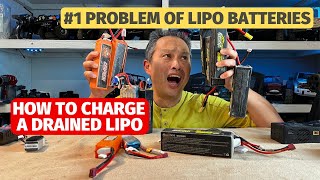 How to charge a drained lipo  rescue a low voltage lipo w battery error [upl. by Abott]