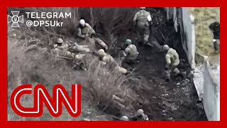 Video shows shooting battle between Ukrainian and Russian forces [upl. by Ilak]