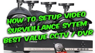 How to setup video surveillance CCTV DVR system guide Annke 8ch camera DVR review [upl. by Maddalena]