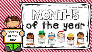 MESES DEL AÑO EN INGLES  MONTHS OF THE YEAR  CURSO DE INGLÉS [upl. by Krantz]