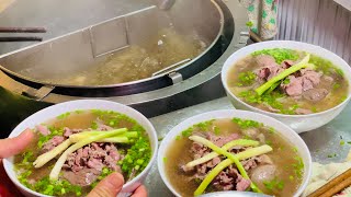 Top 5 Best Heirloom oldest Famous Noodle Soup Pho Restaurants in Hanoi  Vietnamese Street Food [upl. by Gloriana]