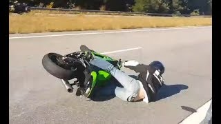 MOTORCYCLE CRASHES COMPILATION  STUPID amp BAD Drivers Caught On CAMERA Ep 07 [upl. by Amsirak]