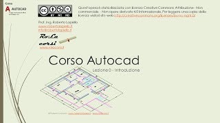 Corso Autocad  Lezione 0 [upl. by Yenrab824]