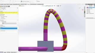 Basic Solidworks Tube Routing Tutorial [upl. by Einatirb]