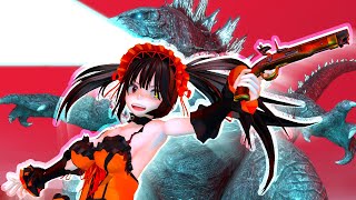 Godzilla vs Kurumi Tokisaki [upl. by Nospmas]