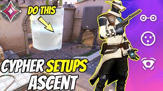 Ascent Cypher Setups  Tips and Tricks Valorant [upl. by Sadoc]