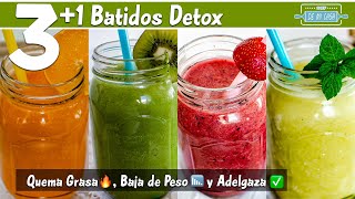 ✅ 31 Batidos Detox  Jugos para QUEMAR GRASA BAJAR de PESO y ADELGAZAR de Manera Natural 🌿 [upl. by Osmo]