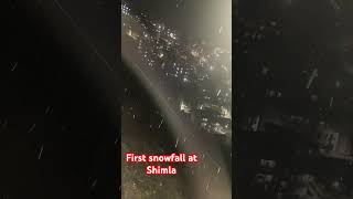 First snowfall at Shimla [upl. by Aniweta799]