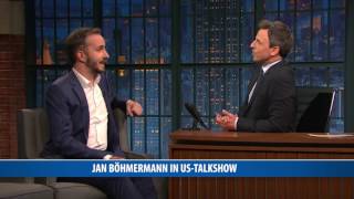 Jan Böhmermann in USTalkshow [upl. by Itraa]