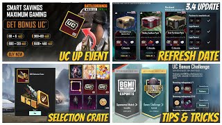 🔴Bgmi New Uc Up Event in Unipin  Growth Pack Refresh in 34 Update  Bonus Challenge Tips amp Tricks [upl. by Lonier647]