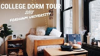 COLLEGE DORM TOUR 2018 Fordham University  Kaela Kilfoil [upl. by Guod311]