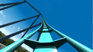 Leviathan Roller Coaster Virtual POV CGI Animated BampM Giga Coaster Canadas Wonderland 2012 [upl. by Straub]