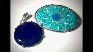 Simple Silver Settings For Enamel Cabochons [upl. by Gunthar]