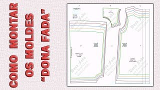 Como Montar os Moldes Dona Fada [upl. by Reviere]