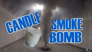 Smoke Bomb inside a candle PRANK easy to make [upl. by Pontias]