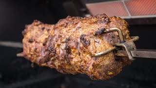 How To Rotisserie a Beef Tenderloin with Horseradish Mustard Crust [upl. by Richer]