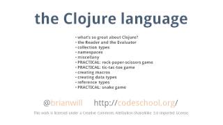 Clojure  intro [upl. by Syah]