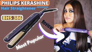 Philips BHS386 KeraShine Hair Straightener Review [upl. by Zippora599]