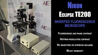 Nikon Eclipse TE200 Inverted Fluorescence Microscope 4738JJ SCOPE [upl. by Onailime698]