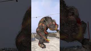 TRex Dinosaur Fight With King Kong  VFX Park  youtubeshorts shorts [upl. by Borras775]