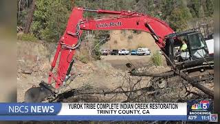 Yurok Tribe completes Indian Creek restoration in Trinity County [upl. by Htabmas]