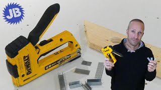 How to load staples in the DeWalt 5 in 1 Multi Tacker [upl. by Enirehs777]