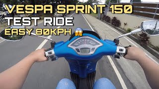 Vespa Sprint 150 Test Ride  Short Review  First Impression [upl. by Wright290]